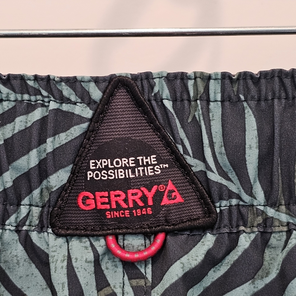 Gerry Tropical Leaf Print Swim Shorts, EUC, Size XXL - Picture 9 of 10